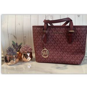 Michael Kors Mulberry Jet Set Small Convertible Satchel